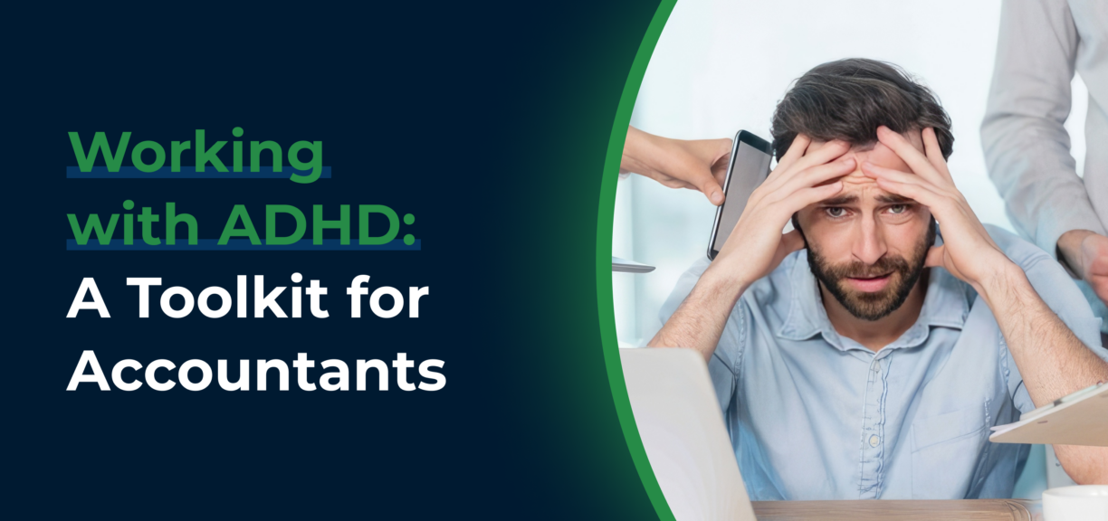 cover image for working with ADHD toolkit for accountants