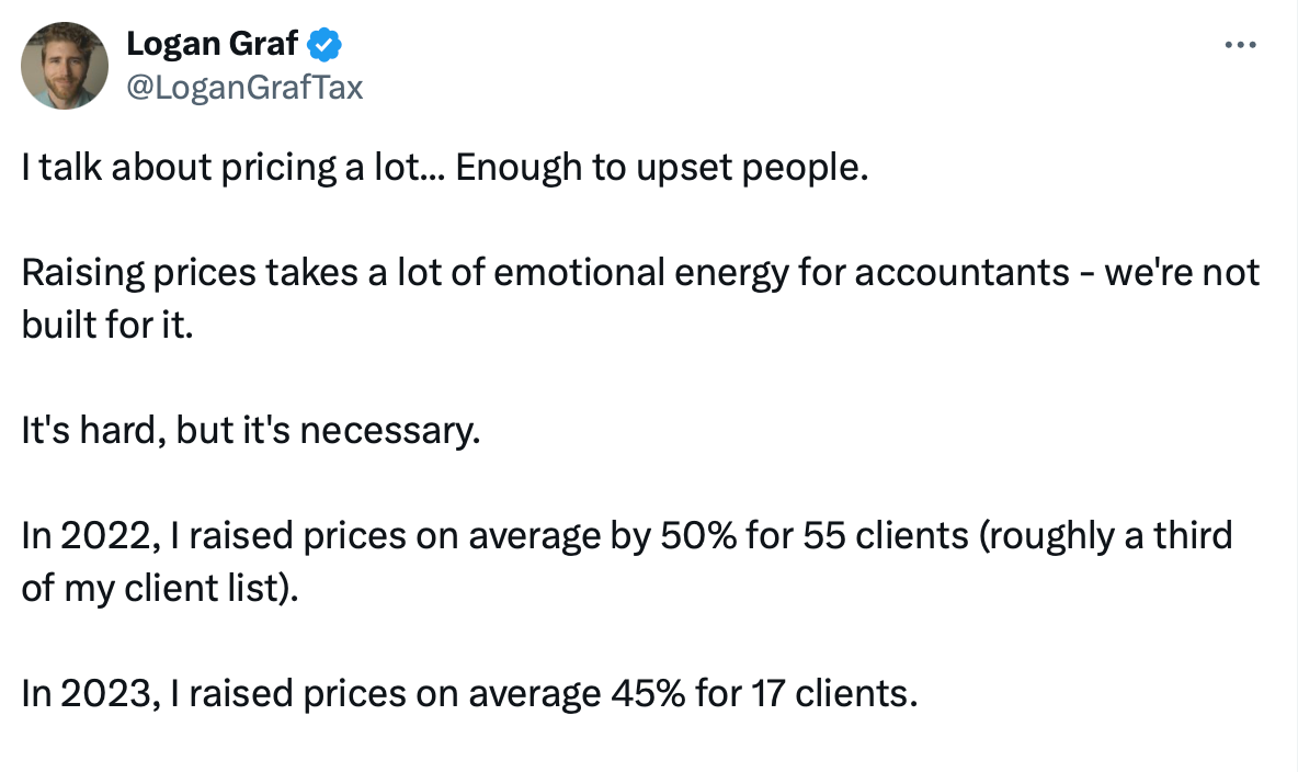 Logan graft's thoughts on pricing