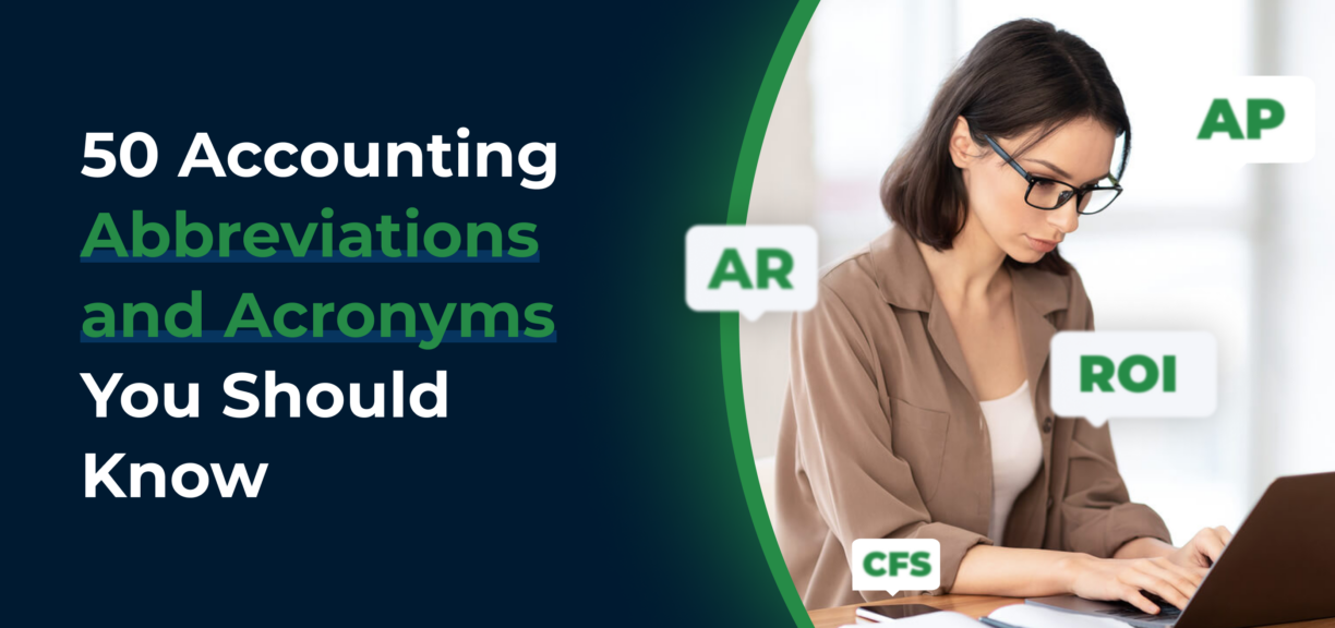 blog cover image for 50 Accounting Abbreviations and Acronyms You Should Know