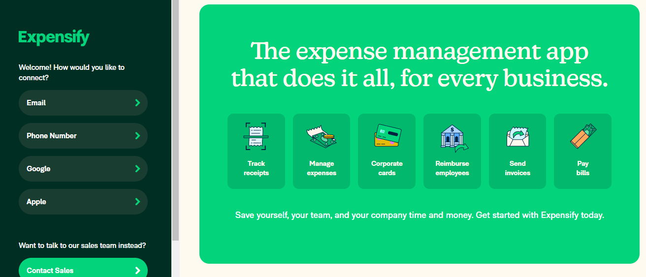 expensify expense management software