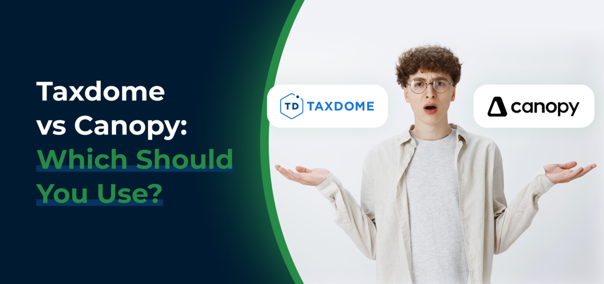 blog cover image for the review of TaxDome Vs Canopy