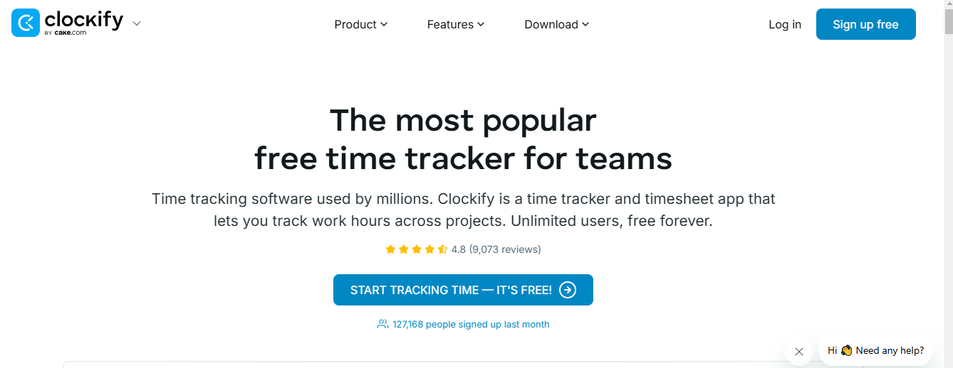 clcokify time tracking and billing feature for accounting teams