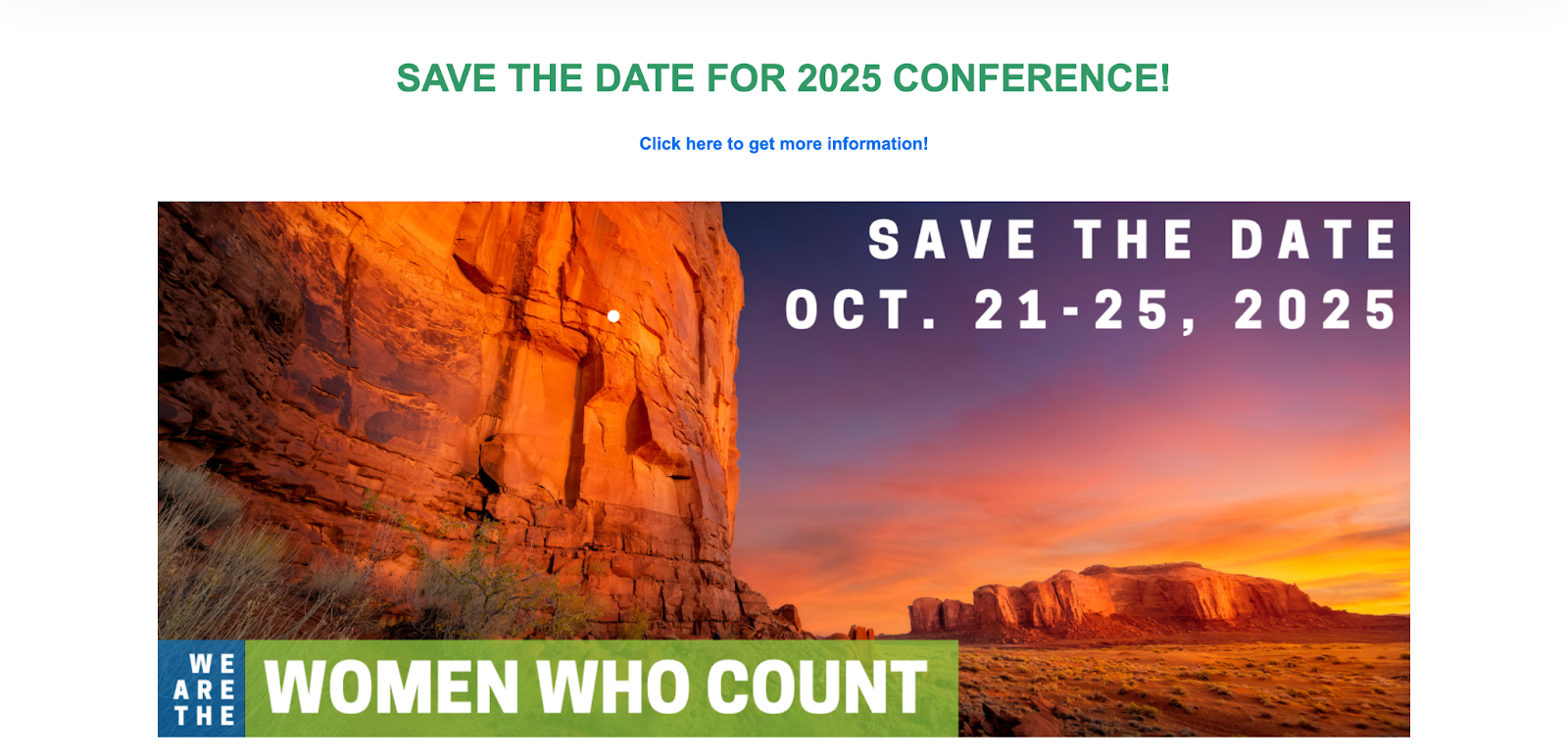 2025 women who count conference