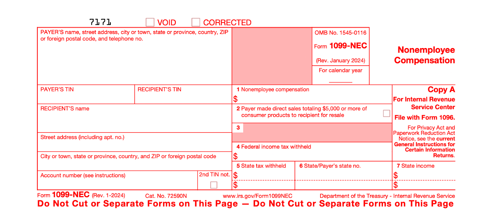 snapshot of form 1099