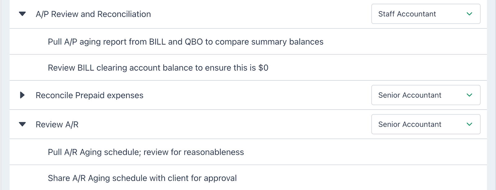 monthly accounting - reviewing accounts receivable and accounts payable