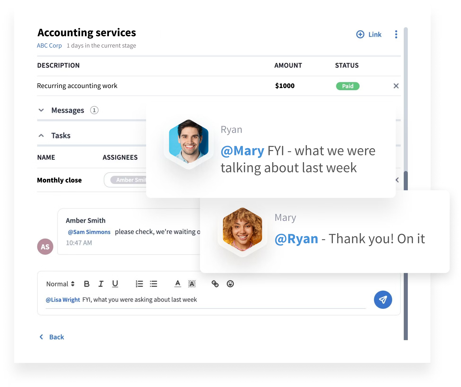 taxdome's collaboration feature