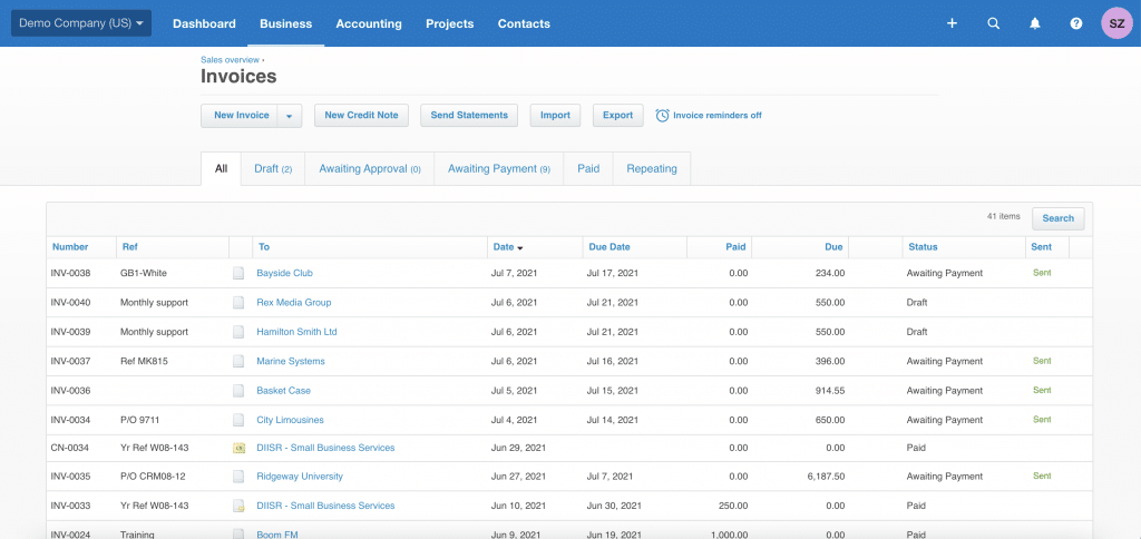xero time and billing feature