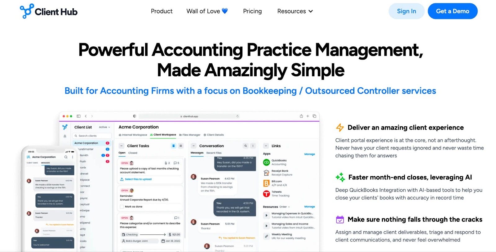 workflow software for accountants - Clienthub snapshot