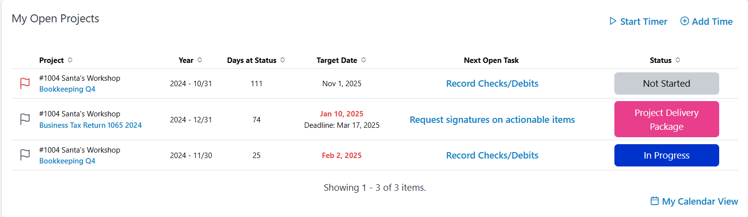 Firm360 workflow dashboard