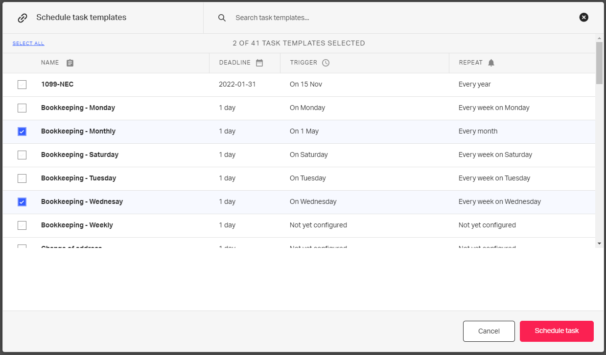 pixie recurring task automation