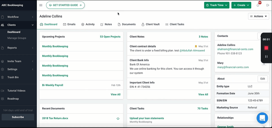 Financial Cents vs. Asana: client data collection automation