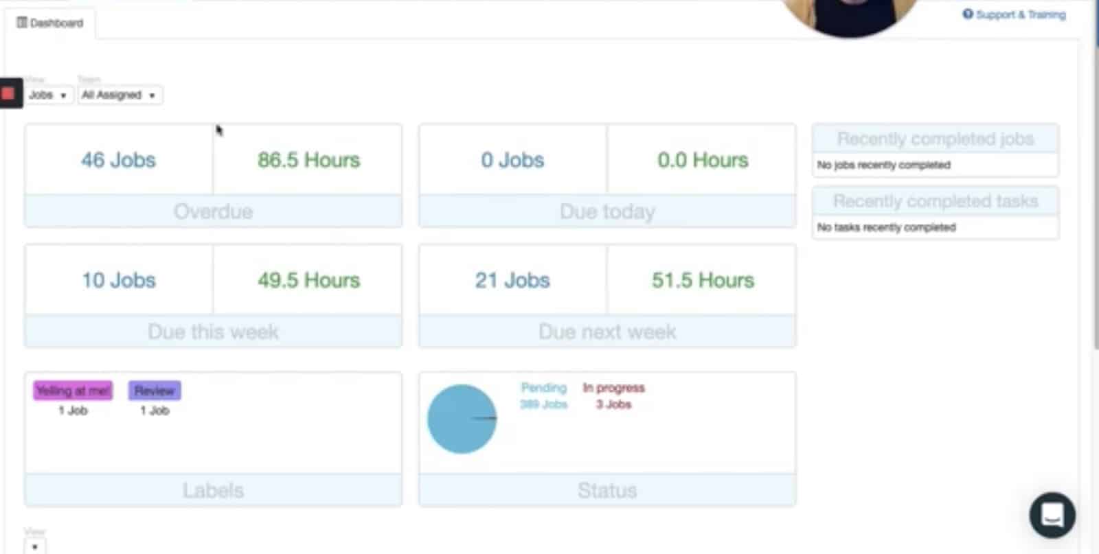 jetpack team dashboard