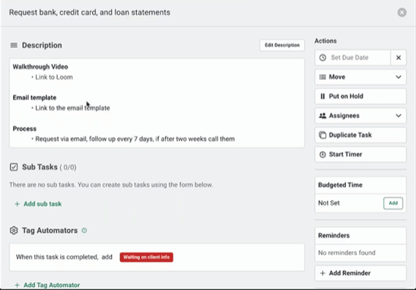 workflow template adjustment