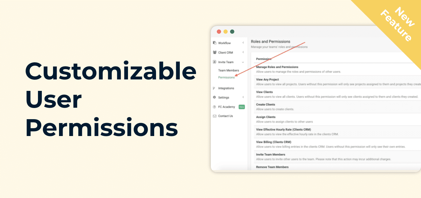Customizable User Permissions