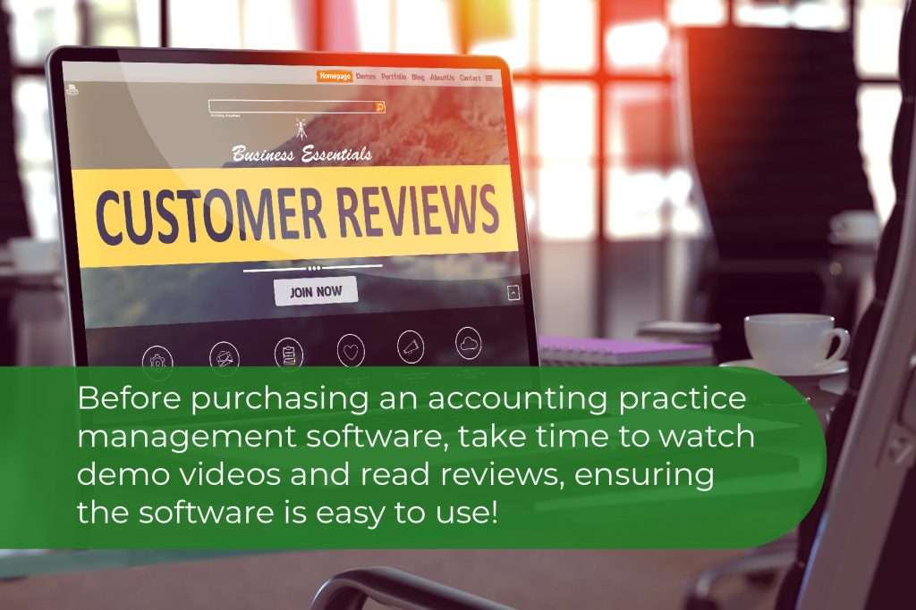 Read Customer Reviews Before Purchasing Accounting Practice Management Sofware