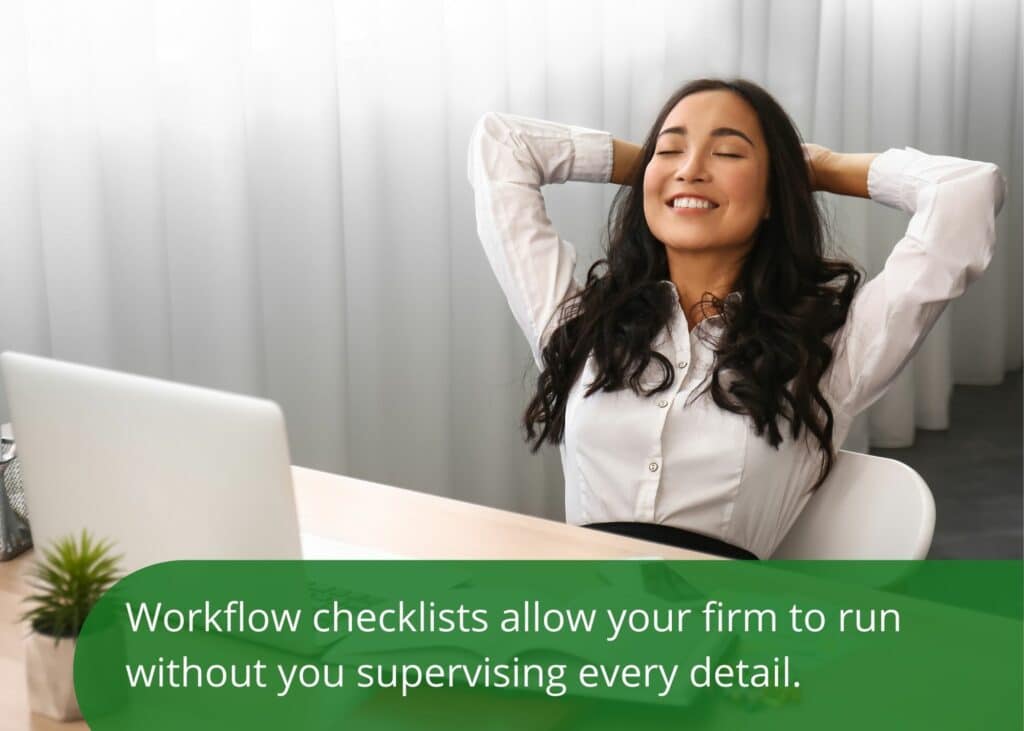 accounting workflow checklist allow owners to focus on what's important