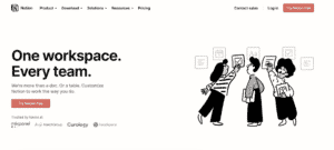 Image Of Notion’s Homepage