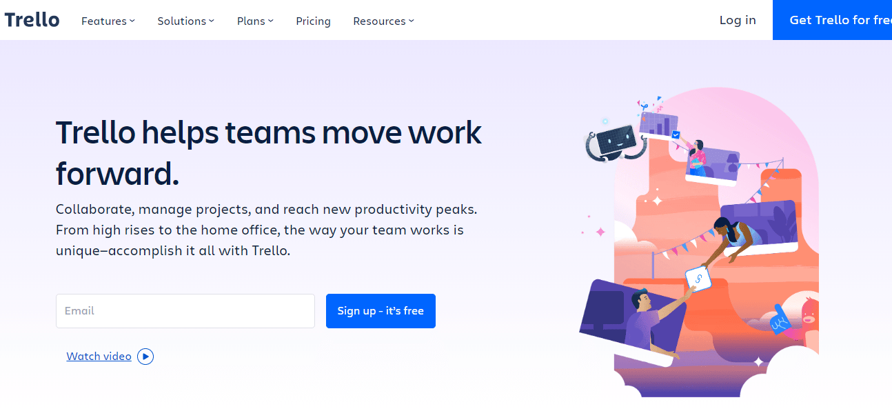 Trello Website Snapshot For Work Management