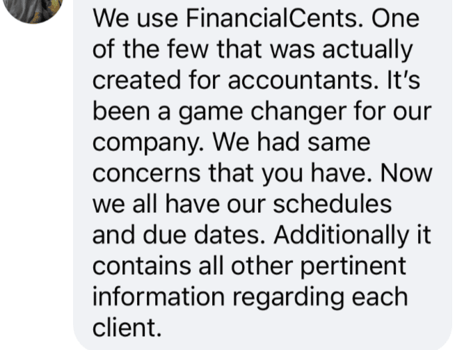 financial cents customer testimonial