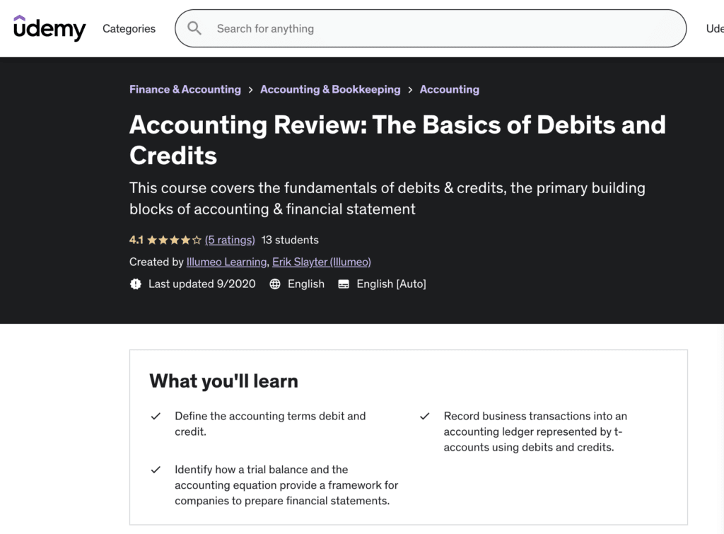 Bookkeeping Course - The Basics Of Debits And Credits