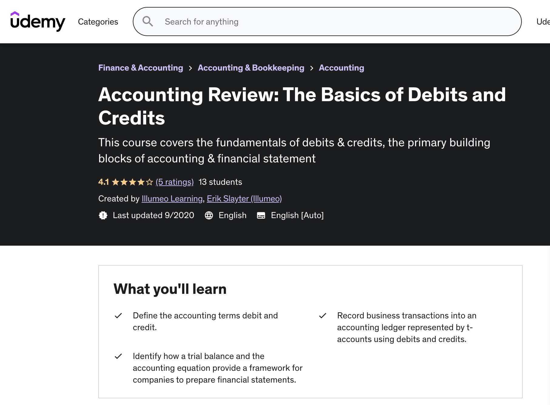 bookkeeping course - the basics of debits and credits