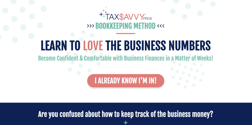 Bookkeeping Course - Tax Savvy Pros