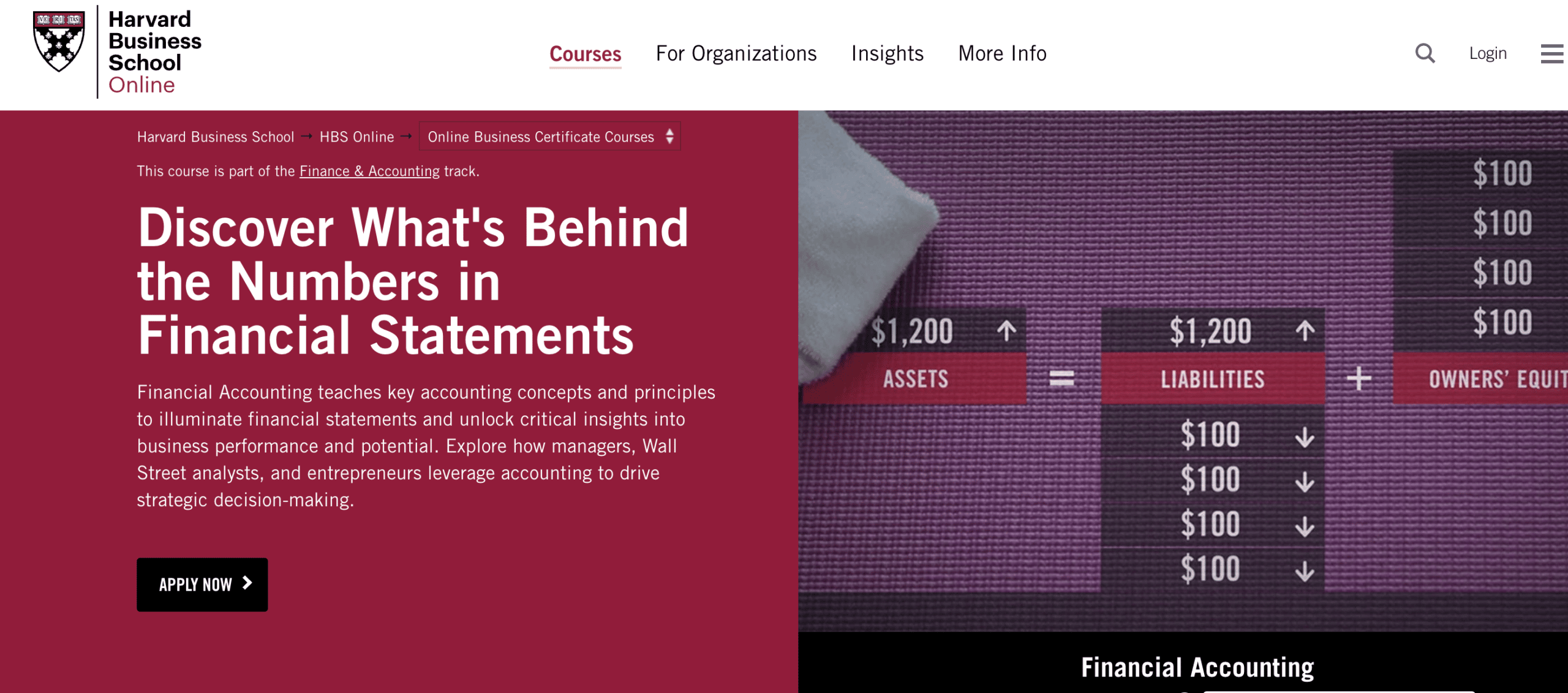 Havard business school online - Financial accounting course