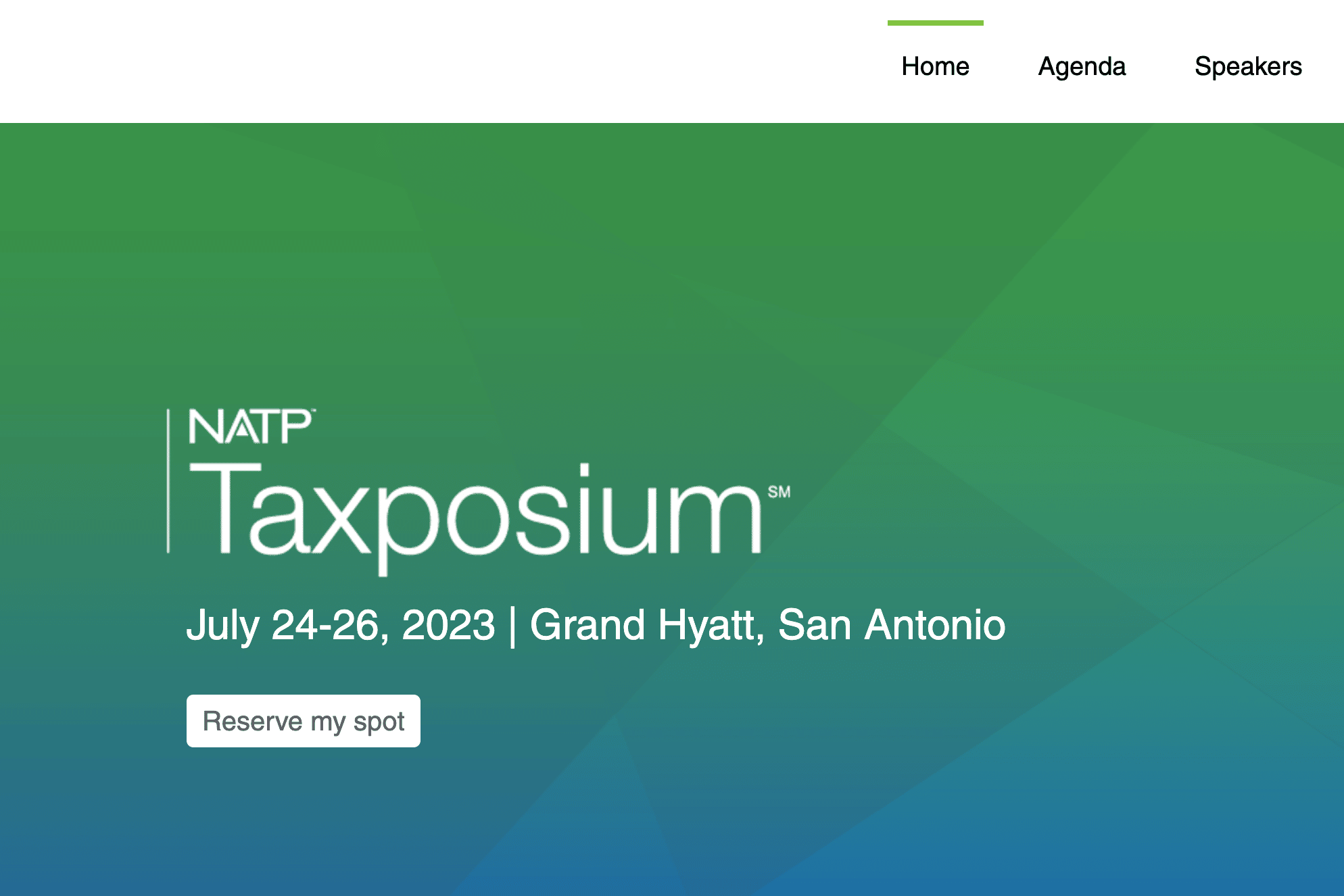 Accounting Conferences 2023 - Taxposium Landing Page