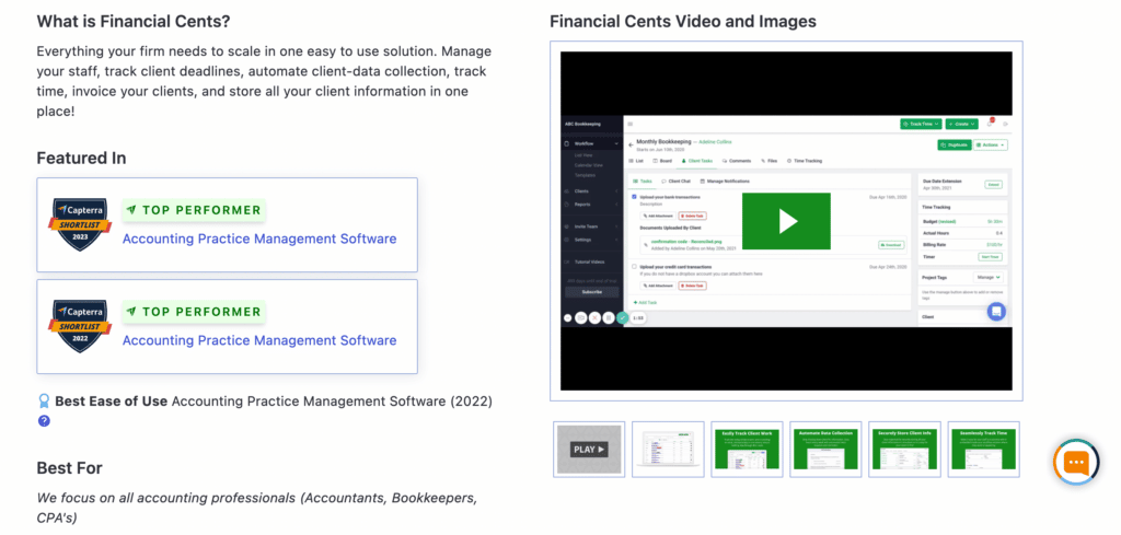 Financial Cents Kicks Off 2023 with Multiple Recognitions from Capterra