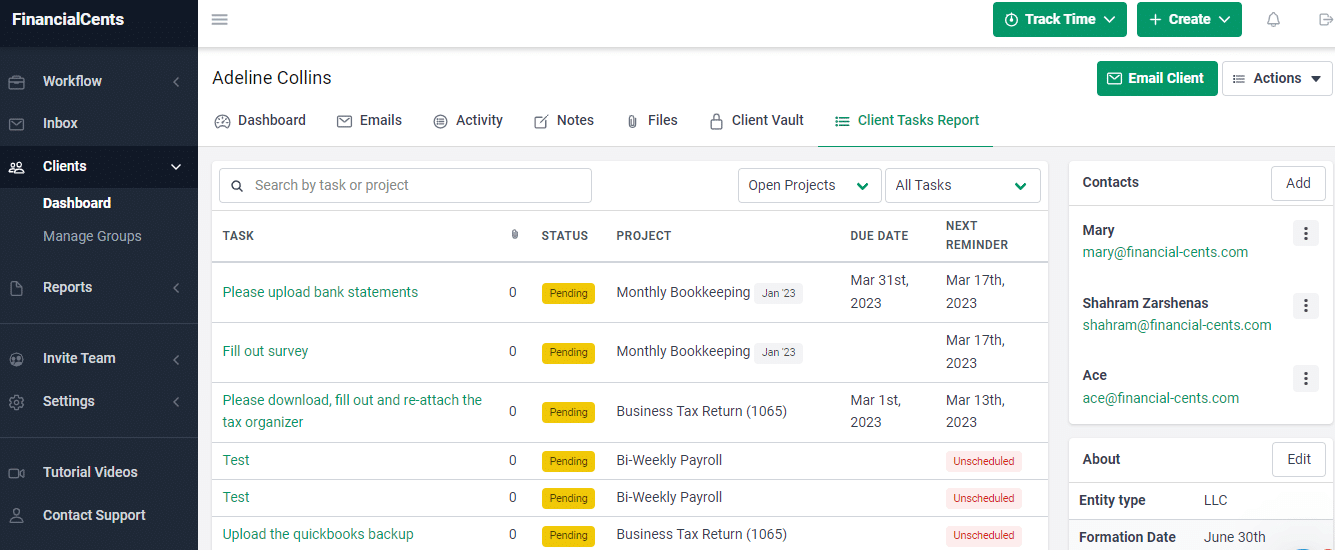 financial cents automated data collection