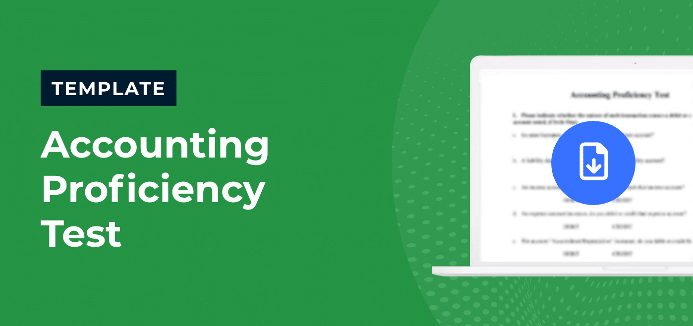 Accounting Proficiency Test Template
