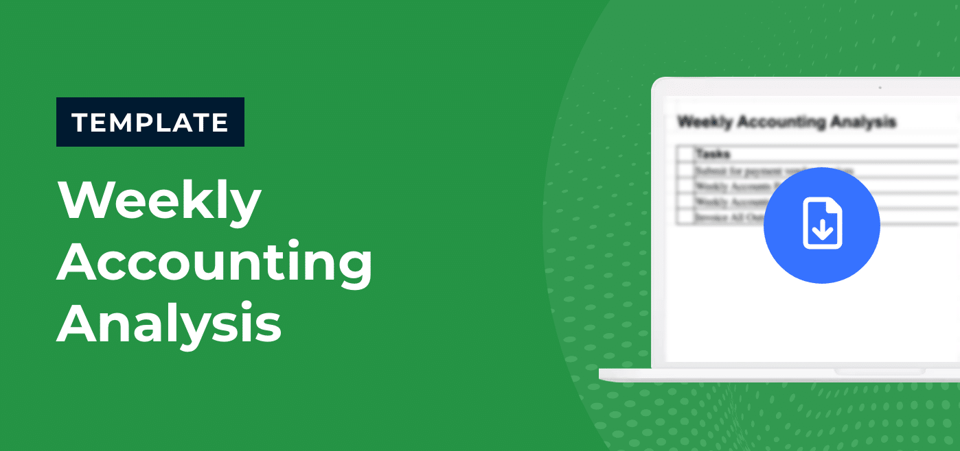Weekly Accounting Analysis Checklist Template