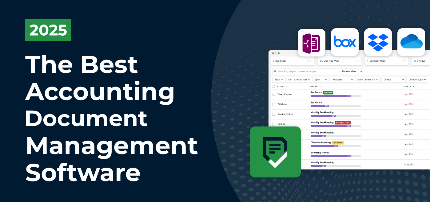 blog cover image for the best accounting document management software 2025