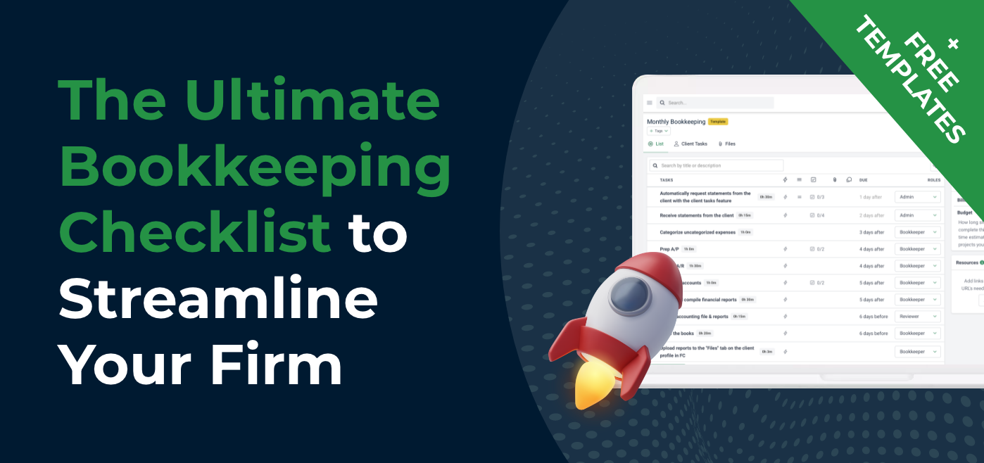 cover image for ultimate bookkeeping checklist to streamline your firm