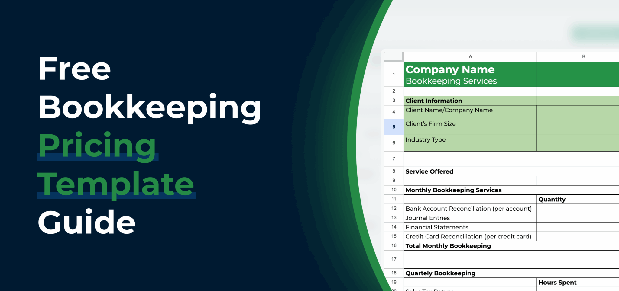 Free Bookkeeping Pricing Template Guide | Financial Cents