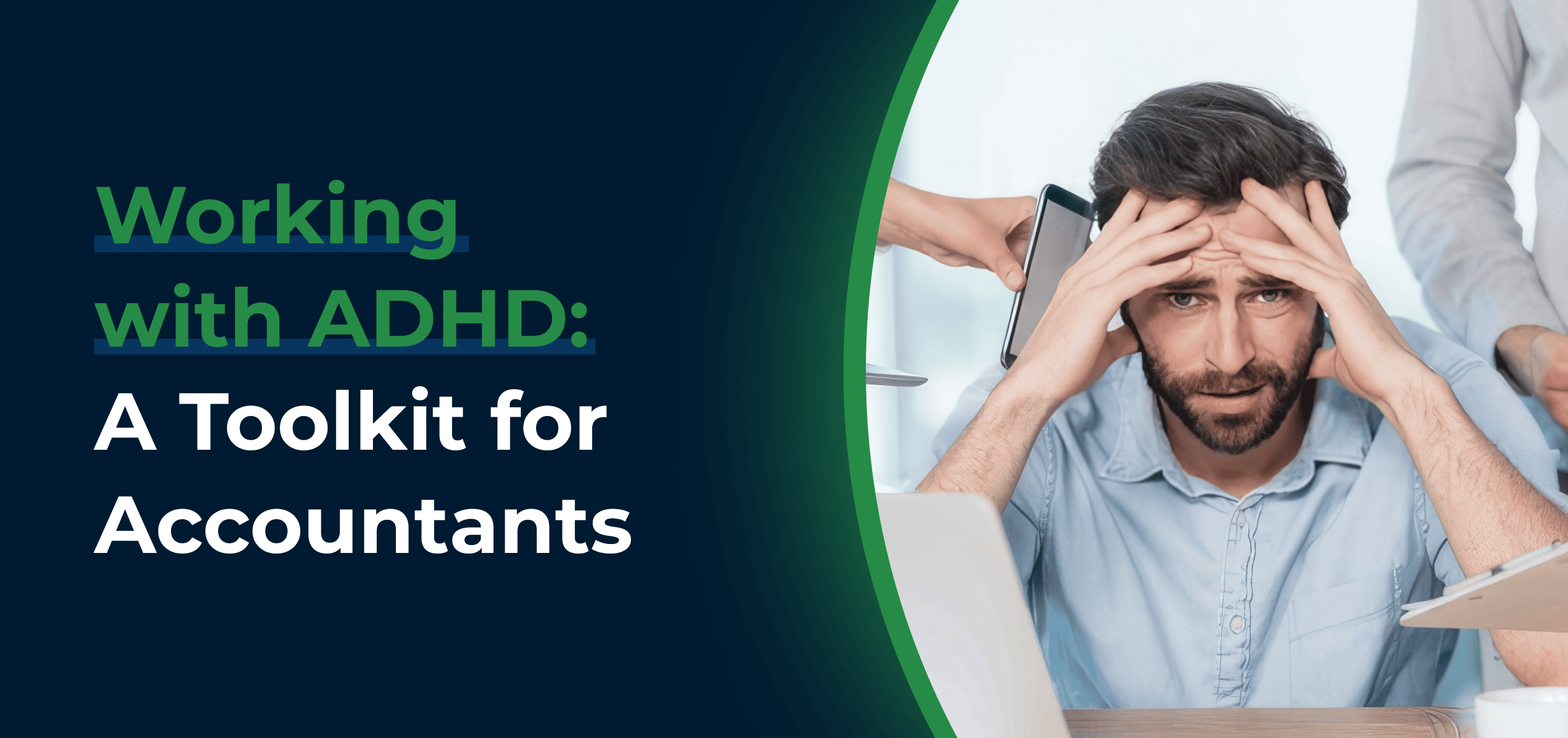 cover image for working with ADHD toolkit for accountants