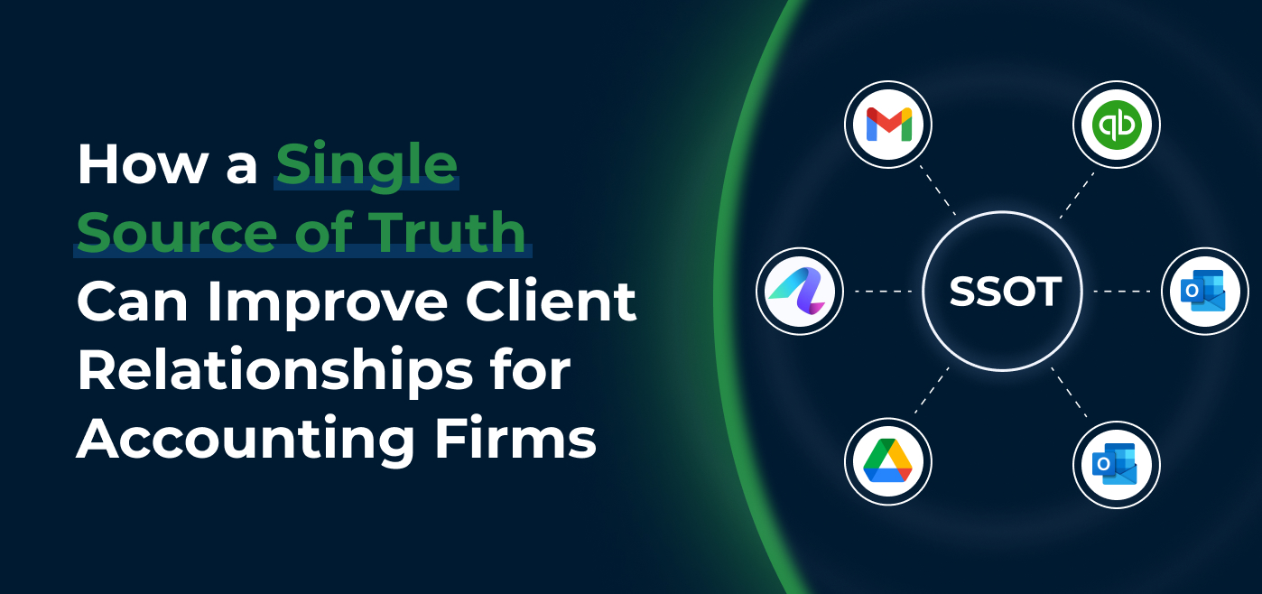 blog cover image for How Having a Single Source of Truth Can Improve Client Relationships for Accounting Firms
