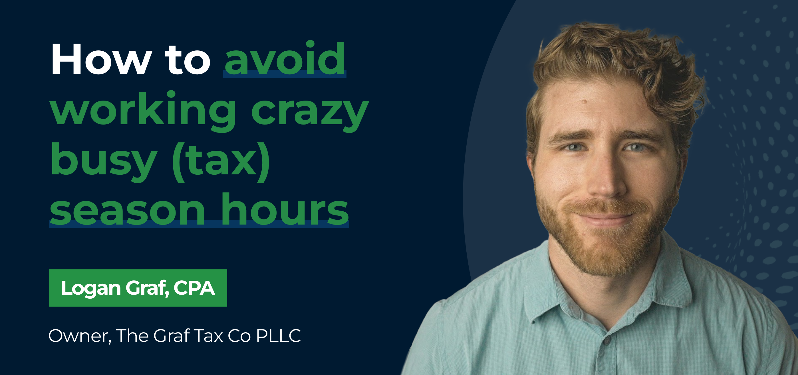 blog cover image for how to avoid working crazy busy (tax) season hours
