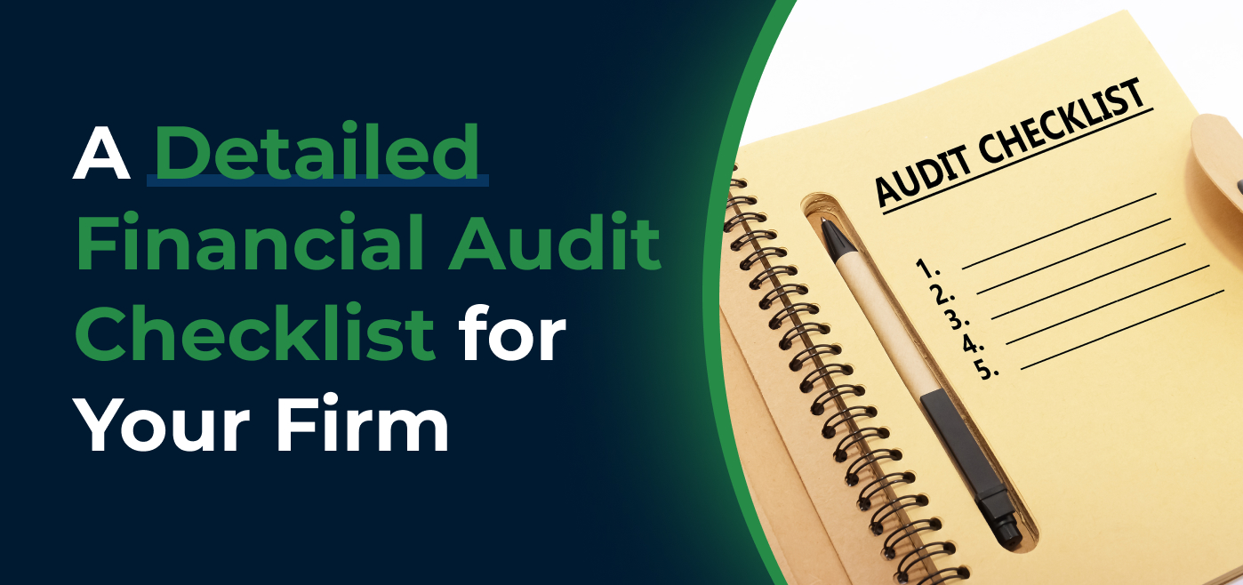 blog cover image for A Detailed Financial Audit Checklist template for Your Firm