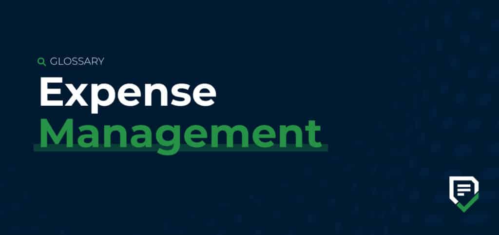 glossary cover image for expense management