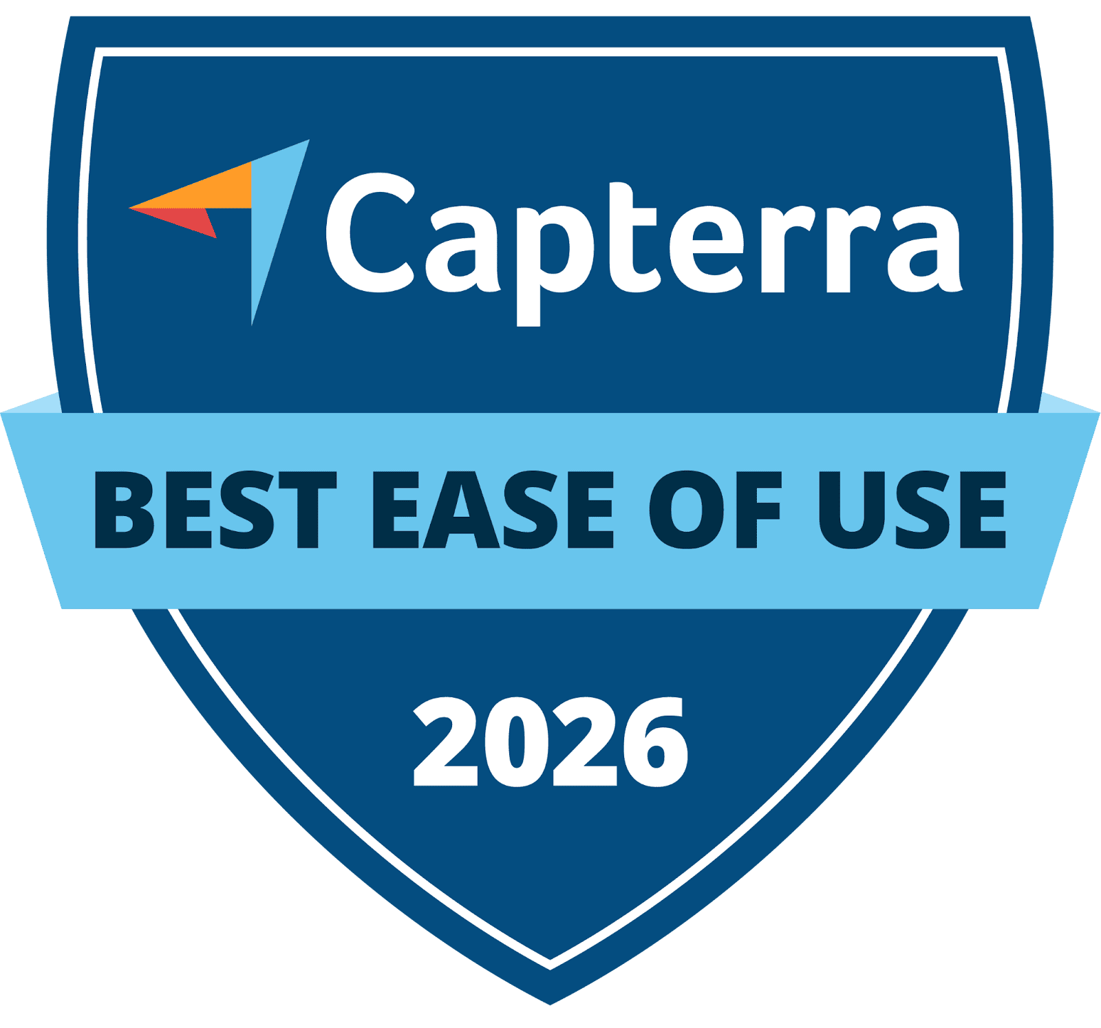 Capterra Best Ease of Use 2026 Badge