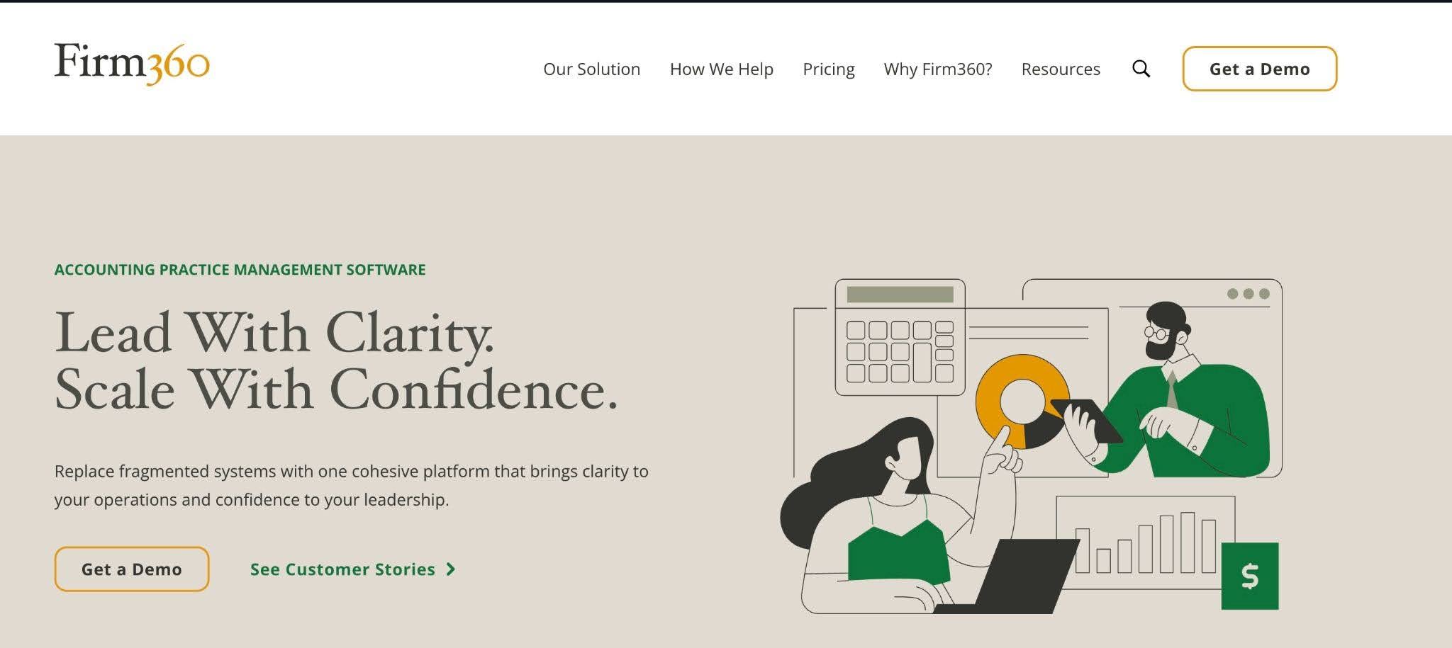 snapshot of firm360 management software