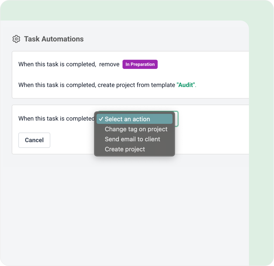 Drive efficiency with automation Automation product screenshot