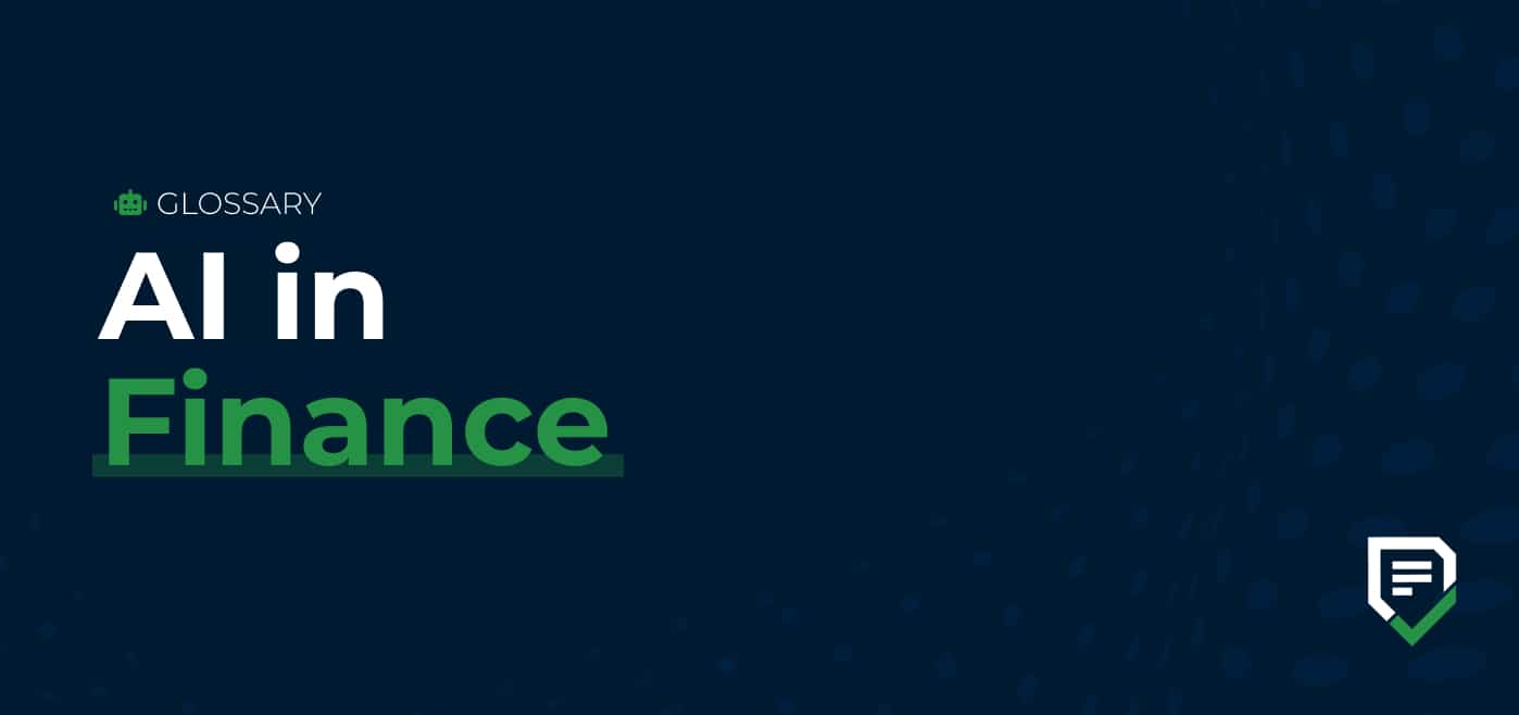 glossary cover image for ai in finance