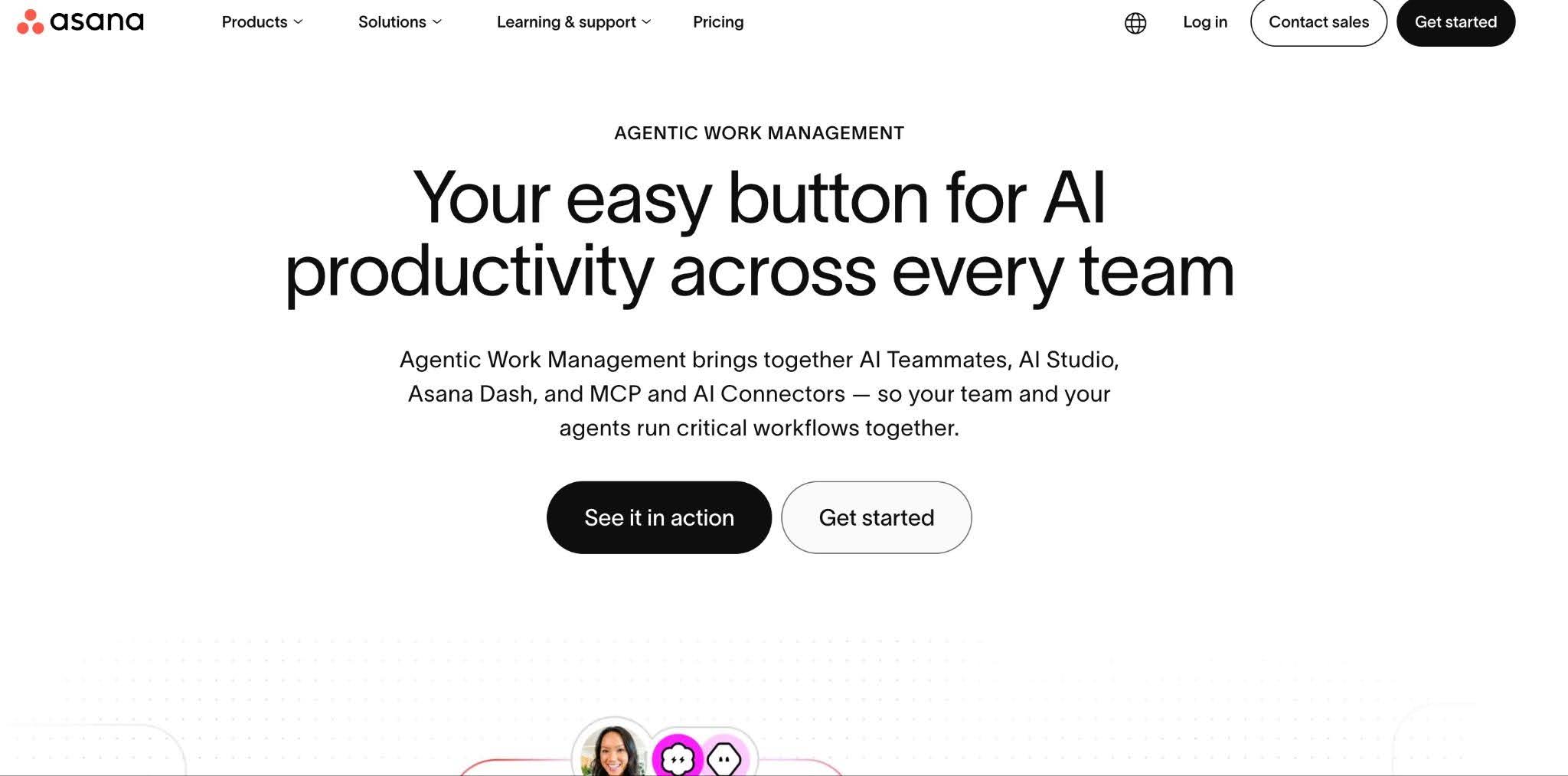 Asana work management feature