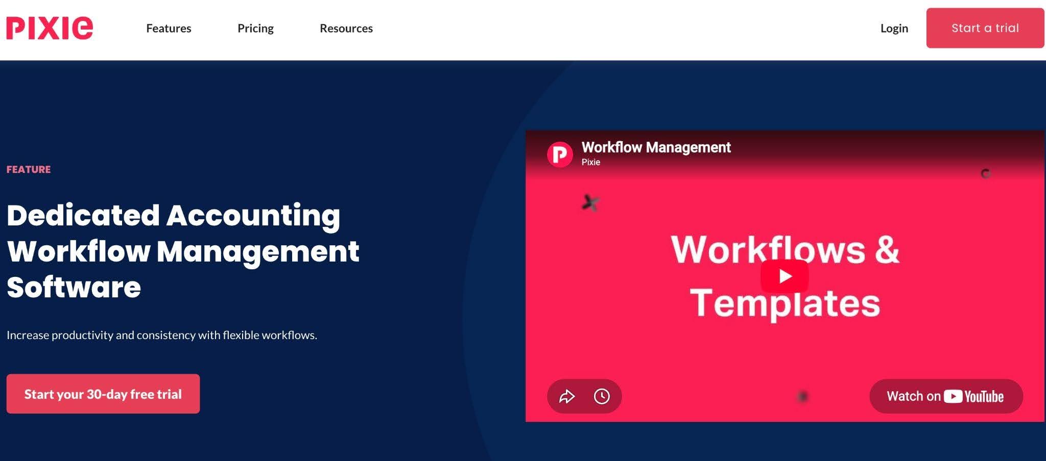 Pixie workflow management software