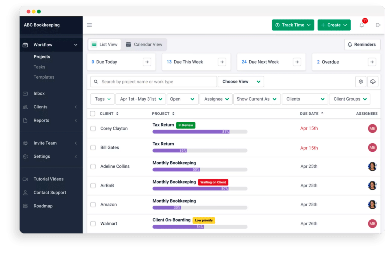 #1 Accounting Practice Management Software for Teams of 5 or more financial cents accounting practice management software dashboard 1536x1008 1