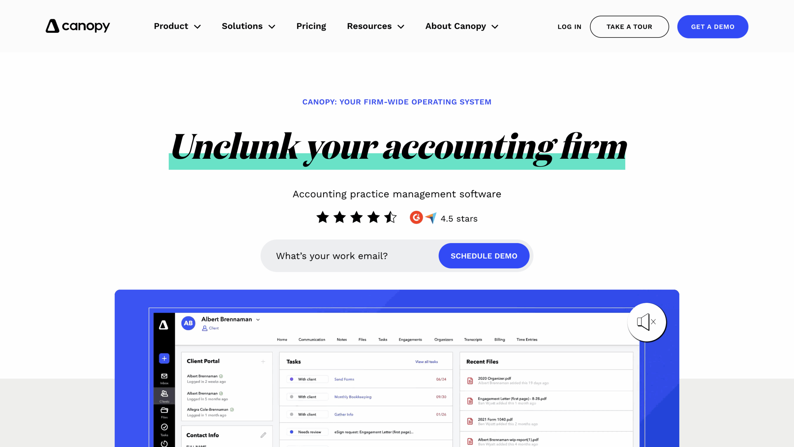 Canopy - project management software for tax and accounting firms