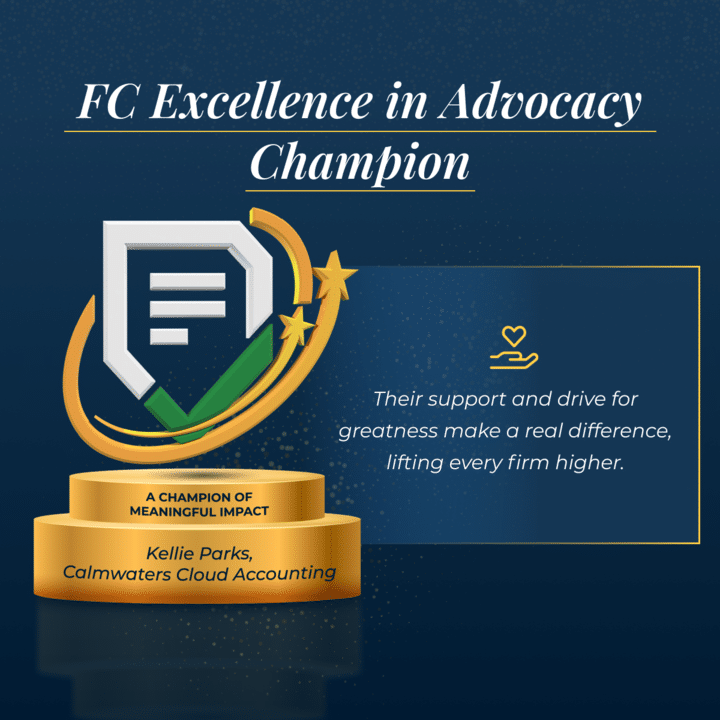 FC Excellence in Advocacy Champion: Kellie Parks, Calmwaters Cloud Accounting