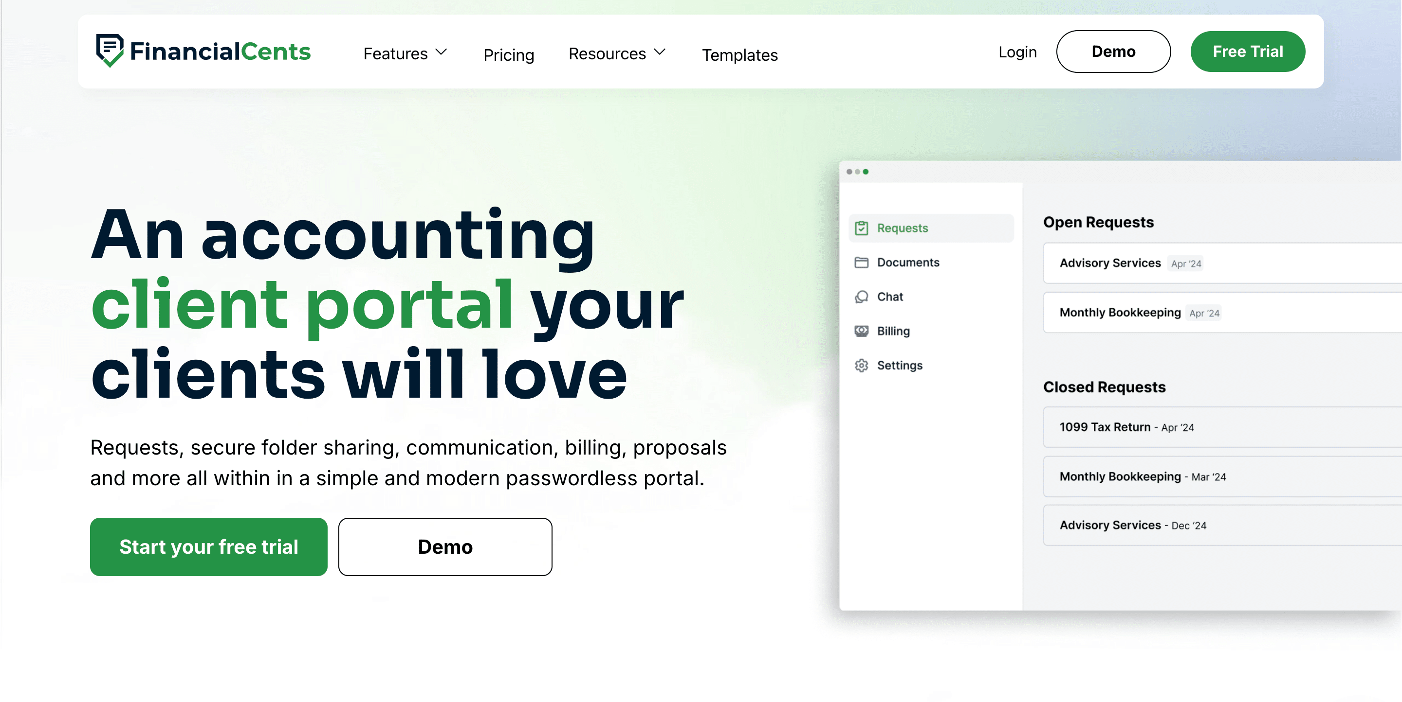 financial cents automated clients request feature